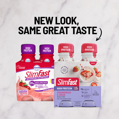 Advanced Nutrition Shakes Strawberries and Cream-New look, same great taste