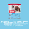 SlimFast Original Shake Mix Rich Chocolate Royale-10g protein when prepared with 8 fl oz of fat free milk, 23 vitamins & minerals with A,C,D,E & zinc, 4g fiber