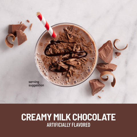 SlimFast Original Shake Mix in Creamy Milk Chocolate flavor;  Creamy Milk Chocolate flavor artificially flavored