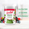 SlimFast Organic Greens Powder, 300 g canister-gluten free, 20 calories, keto-friendly carousel image