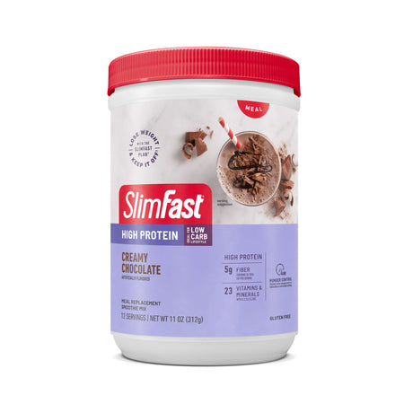 Best Meal Replacement Shakes for Weight Loss: SlimFast High Protein Smoothie Mix in Creamy Chocolate flavor