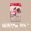 SlimFast Keto Shake Mix Fudge Brownie Batter-Whey protein & collagen peptides, grass-fed butter